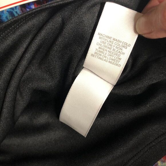 Bisou Bisou Colorful Tie Dye Printed Sleeveless Crop Top Shirt Women's M - Picture 7 of 8